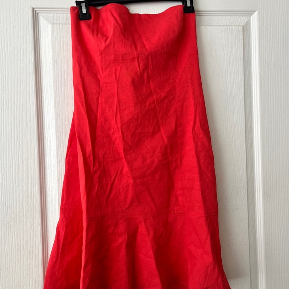 Theory Strapless Pink Dress - Picture 2 of 6